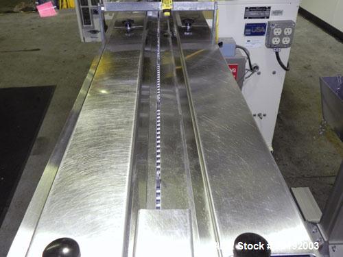 Used Doboy Model Mustang IV Horizontal Wrapper. Machine is capable of speeds up to 90 cpm. 1 up unit withh film registration andArgus bar code scanner. Package size range: length up to 15", height up...