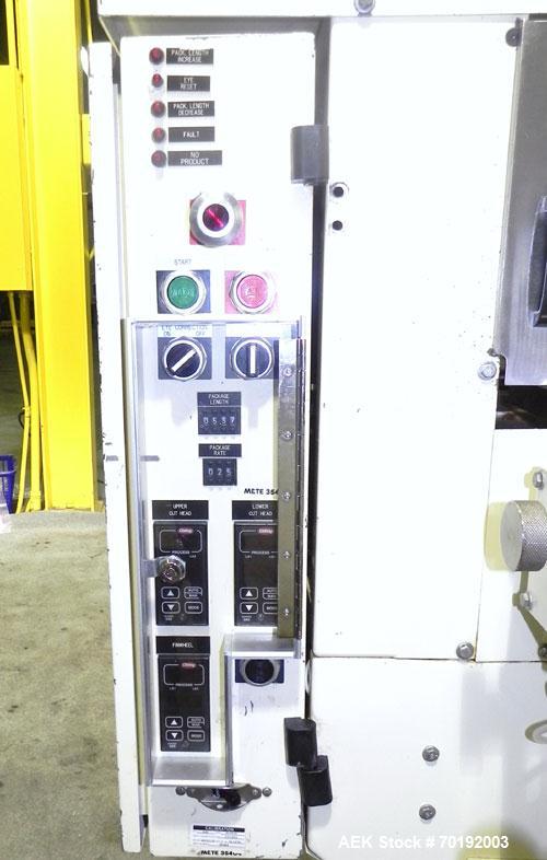 Used Doboy Model Mustang IV Horizontal Wrapper. Machine is capable of speeds up to 90 cpm. 1 up unit withh film registration andArgus bar code scanner. Package size range: length up to 15", height up...