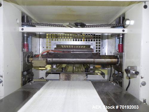 Used Doboy Model Mustang IV Horizontal Wrapper. Machine is capable of speeds up to 90 cpm. 1 up unit withh film registration andArgus bar code scanner. Package size range: length up to 15", height up...