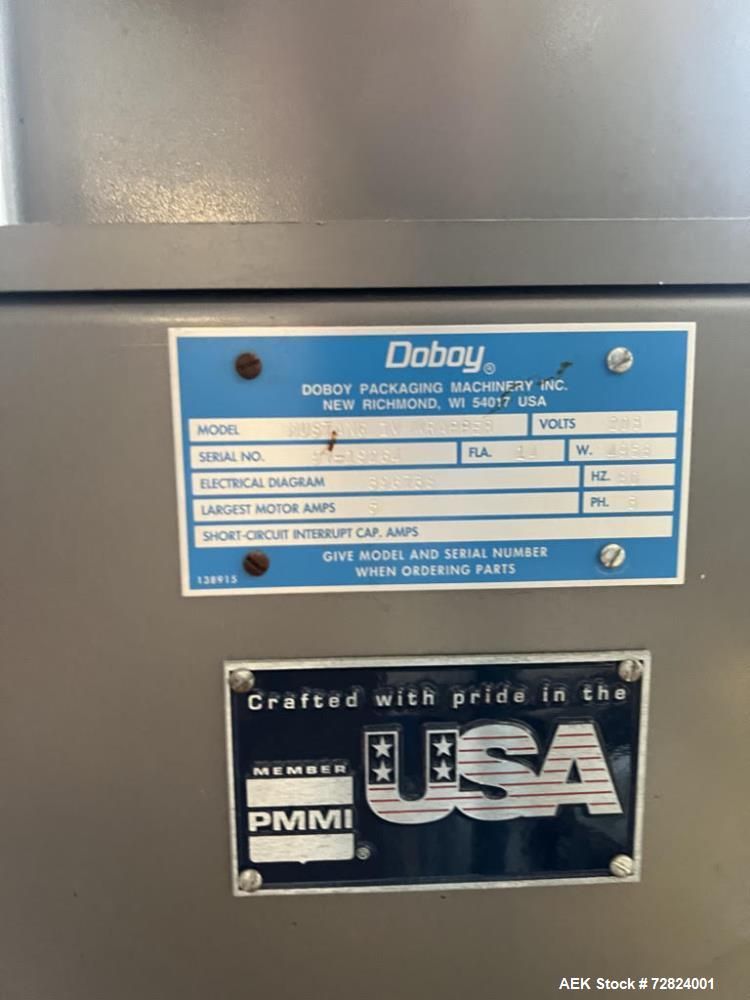Doboy Mustang IV Flow Wrapper – 15” Package Length, Film Registration, Mounted on Casters