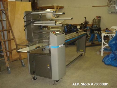 Used Doboy (Bosch) Horizontal Flow Wrapper, Model Stratus. Machine is capable of 20 to 75 packages per minute. Has two up crimping head. Has a package size range:4" - 18" length, a 1/2" - 8 1/4" widt...