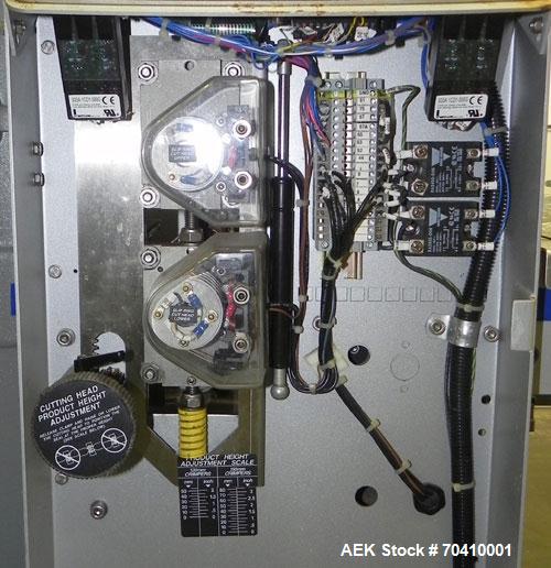 Used Bosch Doboy Model Stratus Horizontal Wrapper. Machine is capable of speeds from 20 to 150 packages per minute. Single up crimper 7" wide . Has a package size range: (Length) 4" to 14-3/4" or 100...
