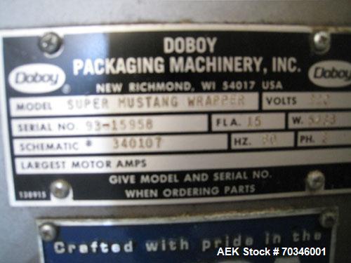 Used Doboy Model Super Mustang Horizontal Flow Wrapper.