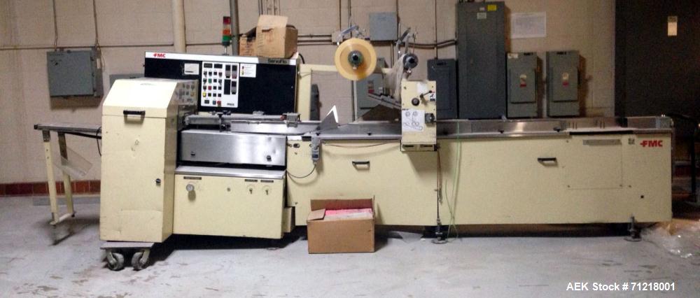 Used- FMC WS20, Automatic, Servo, Horizontal Wrapper. Capable of speeds from 120 to 300 ppm - depending on application. Has ...