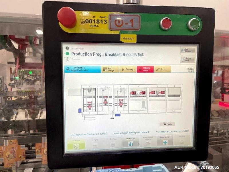 Fuji FW3400 Alpha VI Wrapping & Schubert TLM Robotic Cartoning Line – Bars, Cookies, Confectionery (Used)