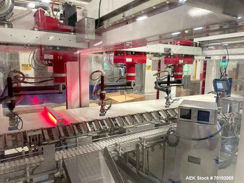 Fuji FW3400 Alpha VI Wrapping & Schubert TLM Robotic Cartoning Line – Bars, Cookies, Confectionery (Used)