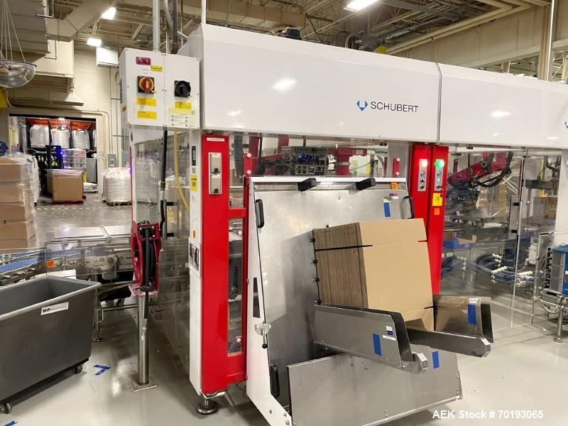 Fuji FW3400 Alpha VI Wrapping & Schubert TLM Robotic Cartoning Line – Bars, Cookies, Confectionery (Used)
