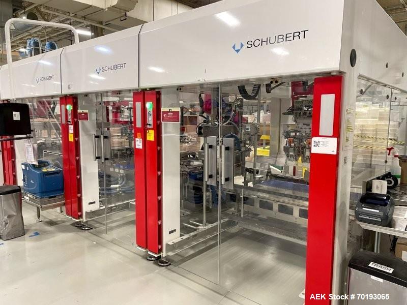 Fuji FW3400 Alpha VI Wrapping & Schubert TLM Robotic Cartoning Line – Bars, Cookies, Confectionery (Used)