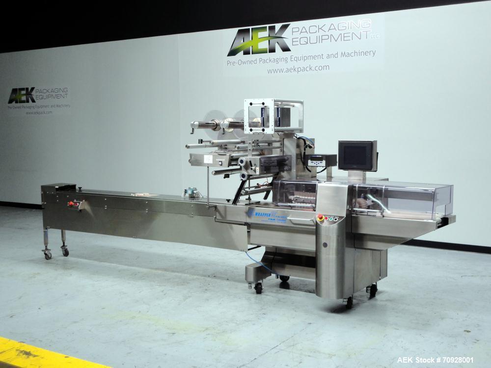 Used Fuji Model FW3400 Alpha VI Horizontal Wrapper. Built 6/2007. Capable of speeds from 10-300 packages per minute and is now configured 1-up. Product size range: length 1.5" - 17.5", width up to 14...