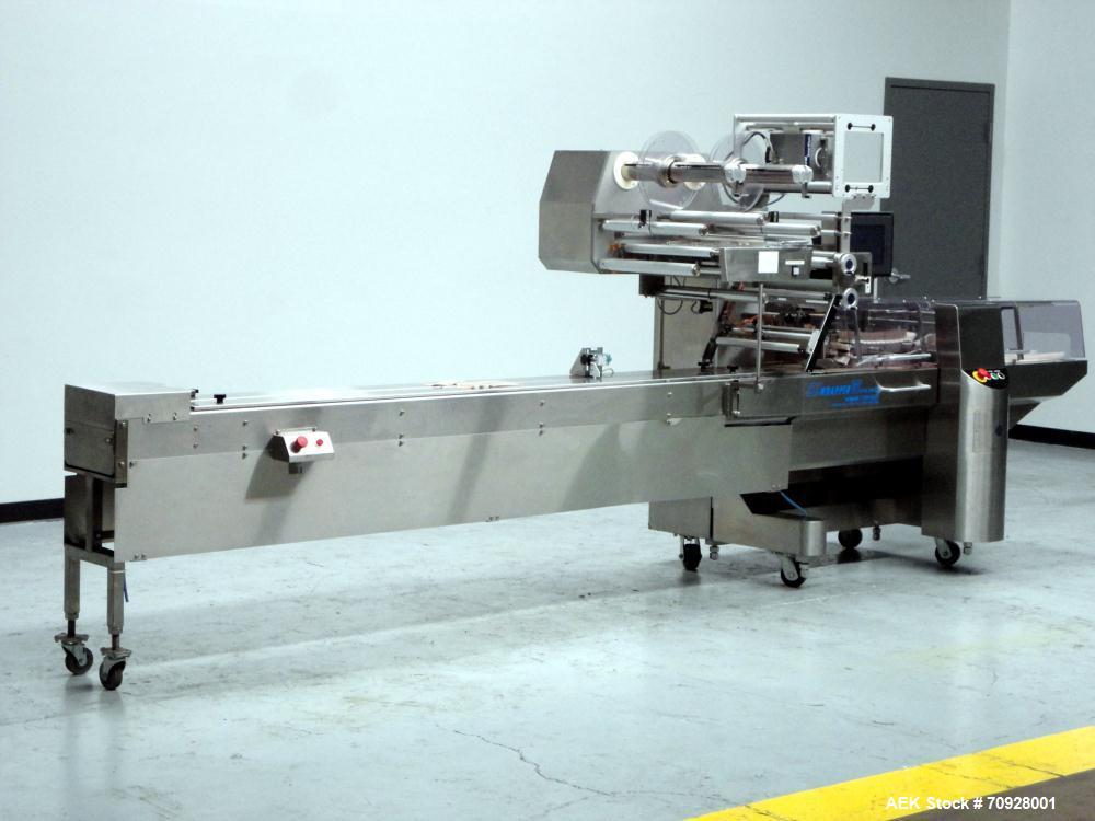 Used Fuji Model FW3400 Alpha VI Horizontal Wrapper. Built 6/2007. Capable of speeds from 10-300 packages per minute and is now configured 1-up. Product size range: length 1.5" - 17.5", width up to 14...