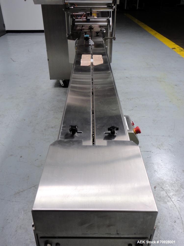 Used Fuji Model FW3400 Alpha VI Horizontal Wrapper. Built 6/2007. Capable of speeds from 10-300 packages per minute and is now configured 1-up. Product size range: length 1.5" - 17.5", width up to 14...