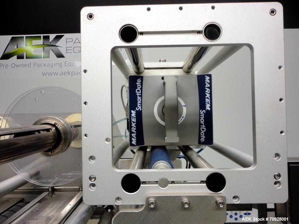 Used Fuji Model FW3400 Alpha VI Horizontal Wrapper. Built 6/2007. Capable of speeds from 10-300 packages per minute and is now configured 1-up. Product size range: length 1.5" - 17.5", width up to 14...