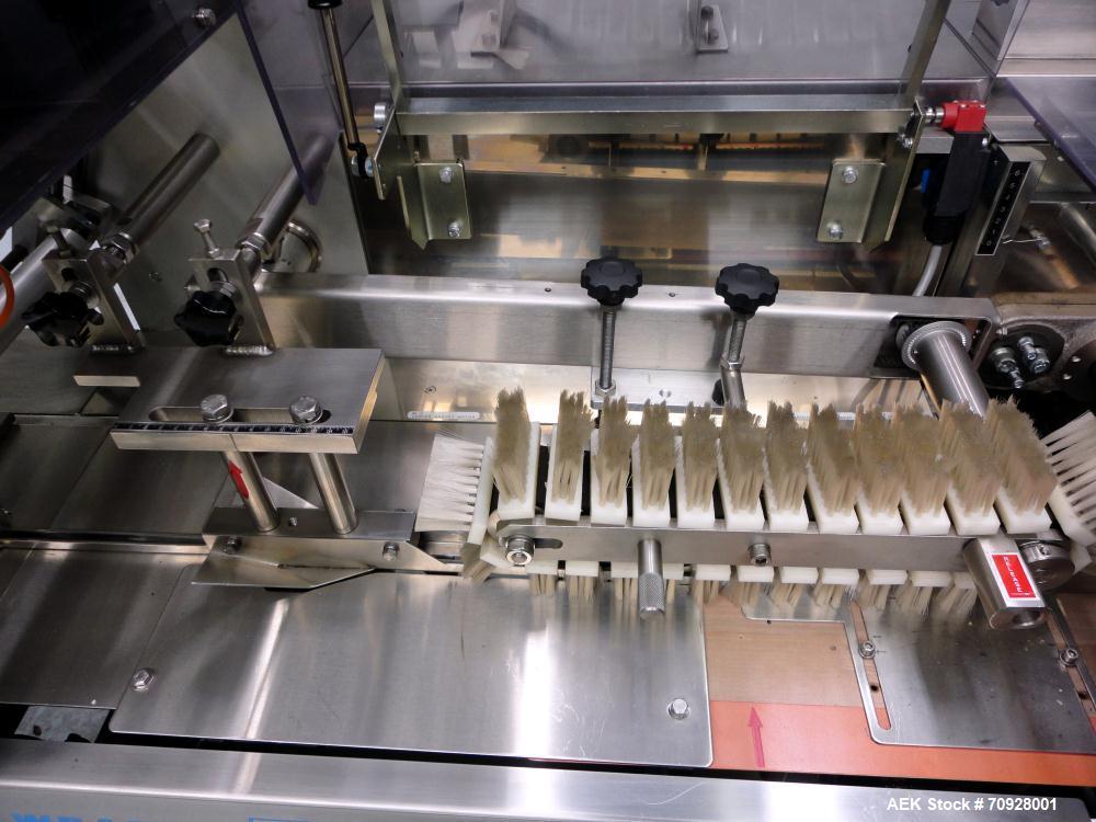 Used Fuji Model FW3400 Alpha VI Horizontal Wrapper. Built 6/2007. Capable of speeds from 10-300 packages per minute and is now configured 1-up. Product size range: length 1.5" - 17.5", width up to 14...