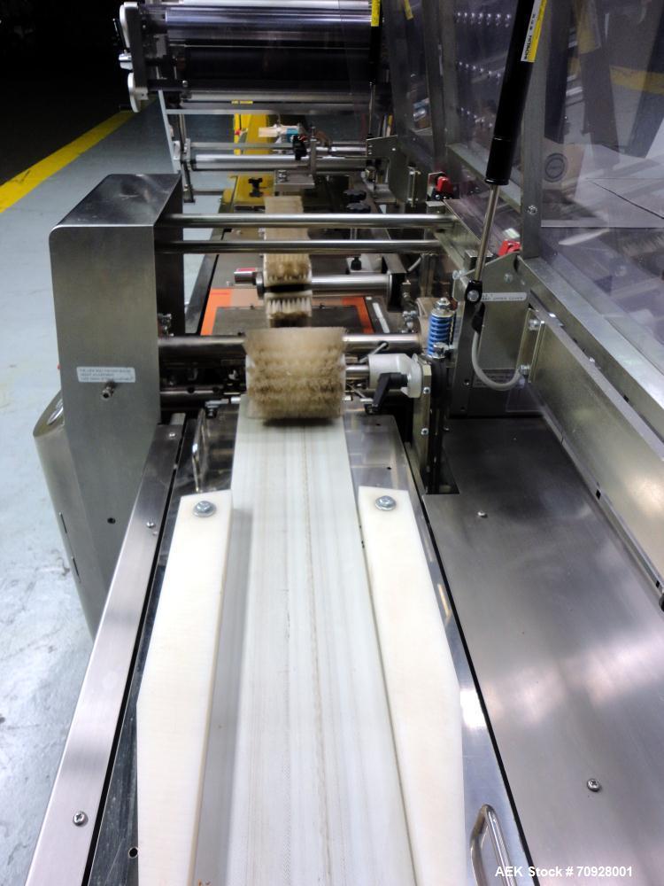 Used Fuji Model FW3400 Alpha VI Horizontal Wrapper. Built 6/2007. Capable of speeds from 10-300 packages per minute and is now configured 1-up. Product size range: length 1.5" - 17.5", width up to 14...