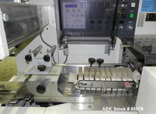 Used Fuji Formost Machinery Model FW-340M2 Horizontal Form Fill Seal Wrapper