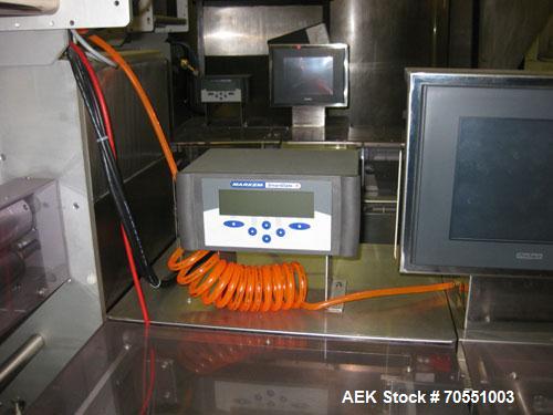 Used Fuji Model FW3400 Alpha VI Horizontal Wrapper capable of speeds from 10-100 packages per minute as now configured 1-up. Product size range: length 1.5" - 17.5", width up to 6", height up to 1". ...