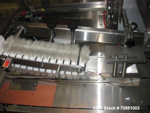 Used Fuji Model FW3400 Alpha VI Horizontal Wrapper capable of speeds from 10-100 packages per minute as now configured 1-up. Product size range: length 1.5" - 17.5", width up to 6", height up to 1". ...