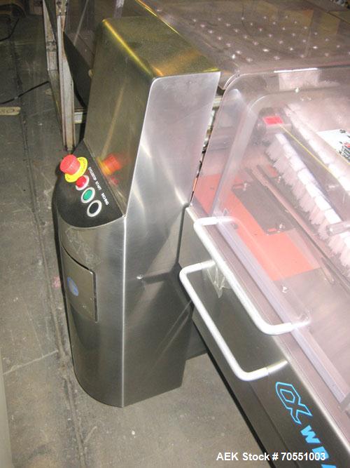 Used Fuji Model FW3400 Alpha VI Horizontal Wrapper capable of speeds from 10-100 packages per minute as now configured 1-up. Product size range: length 1.5" - 17.5", width up to 6", height up to 1". ...