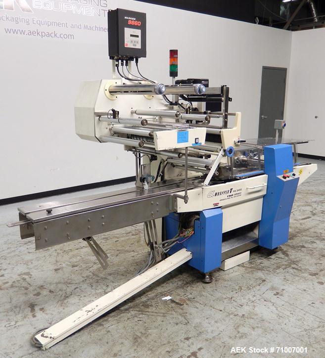 Used Fuji Formost Model FW-3400 Horizontal Form, Fill & Seal Wrapper.