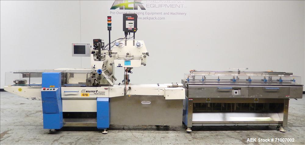 Used Fuji Formost Model FW-3400 Alpha V Horizontal Form, Fill & Seal Wrapper.