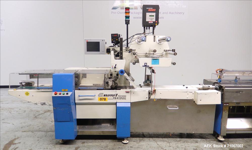 Used Fuji Formost Model FW-3400 Alpha V Horizontal Form, Fill & Seal Wrapper.