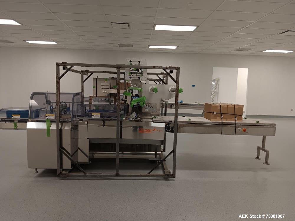 Unused 2021 Fuji Machinery FW3410/B Alpha 8 Automatic Box Motion Wrapper – High-Speed Horizontal Flow Wrapper