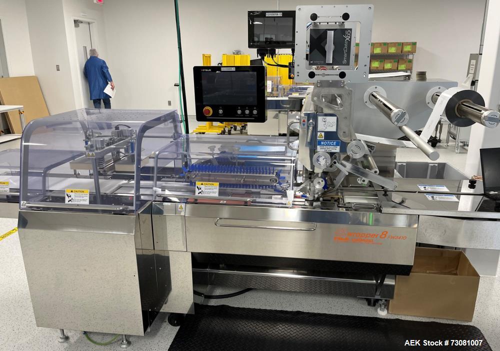 Unused 2021 Fuji Machinery FW3410/B Alpha 8 Automatic Box Motion Wrapper – High-Speed Horizontal Flow Wrapper