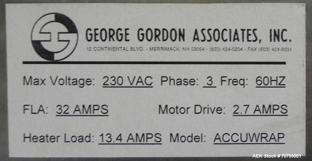 Used George Gordon Accuwrap Inverted Seal Horizontal Servo Flow Wrapper