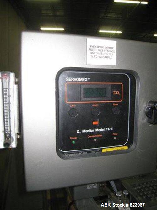 USED: Hayssen RT1000 MAP horizontal wrapper (horizontal form, filland seal machine) capable of speeds up to 160 ppm. Inverted seal withAccutrac film feed system. Package size range: length 4.25" to 1...