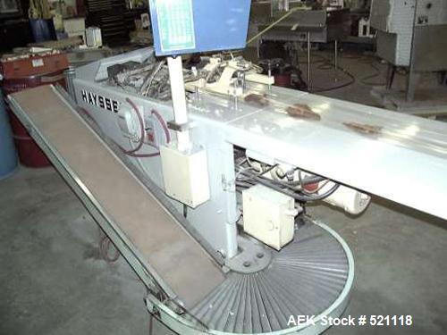 USED: Hayssen RT-110 horizontal inverted seal wrapper. Unit is commonly used for packaging hard to wrap items.