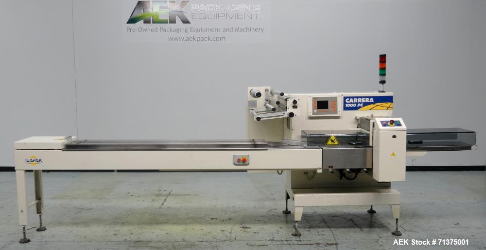 Used Ilapak Model Carrera 1000 PC Automatic Horizontal Flow Wrapper