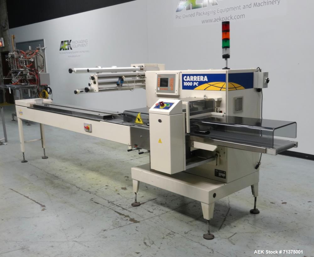 Used Ilapak Model Carrera 1000 PC Automatic Horizontal Flow Wrapper