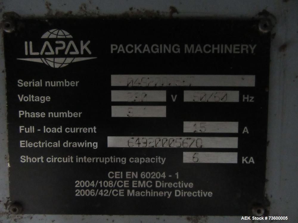 Used Ilapak Carrera 1000 Horizontal Flow Wrapper | High-Speed 2-Up Packaging Sys