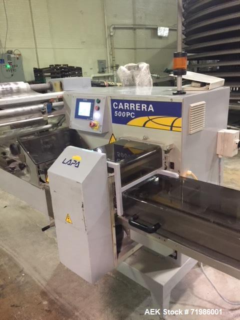 Used Ilapak Carrera 500 PC Print Reg Horiz Flow Wrapper.
