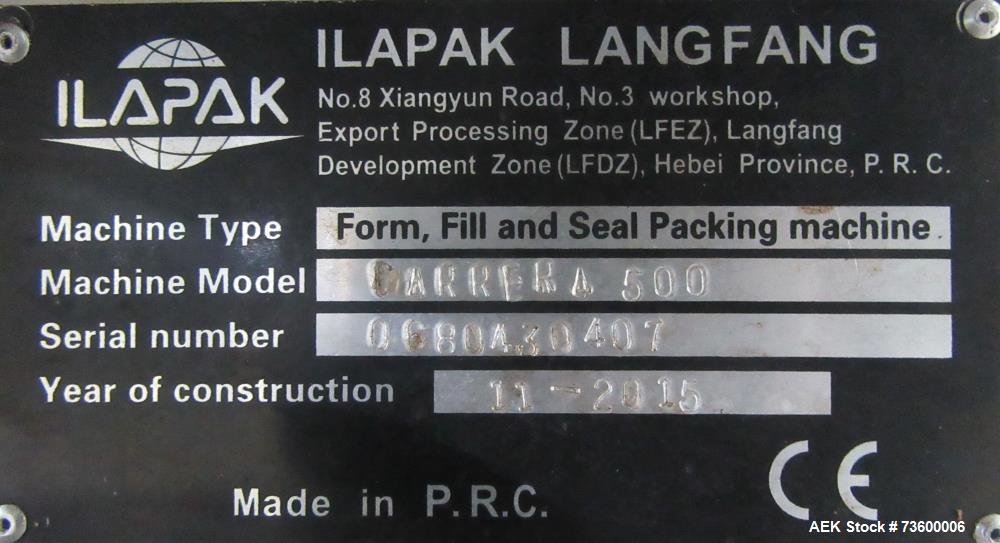 Used Ilapak Carrera 500 Horizontal Flow Wrapper | High-Speed 2-Up Packaging Machine