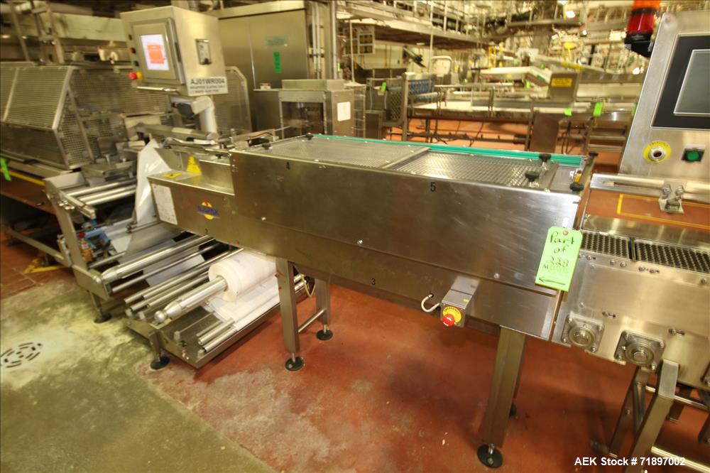 Used Ilapak Delta 4000 LDR-3SSC Horizontal Flow Wrapper with long dwell and zipper attachment. Has automatic smart belt feeder and last doing frozen waffles. Walking beam long dwell head with gusset ...