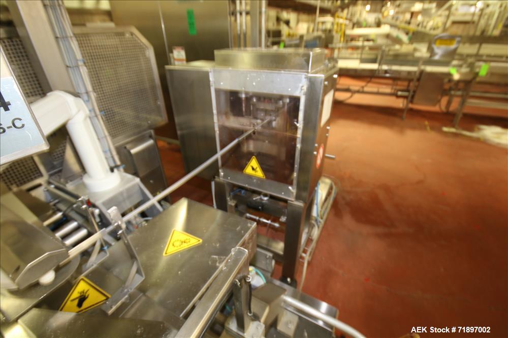 Used Ilapak Delta 4000 LDR-3SSC Horizontal Flow Wrapper with long dwell and zipper attachment. Has automatic smart belt feeder and last doing frozen waffles. Walking beam long dwell head with gusset ...