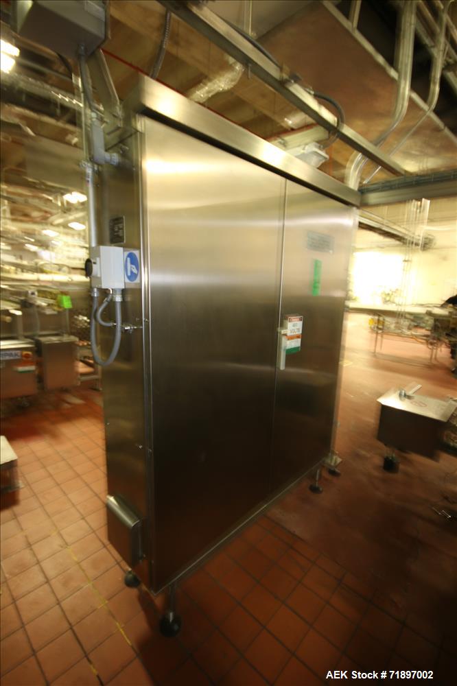 Used Ilapak Delta 4000 LDR-3SSC Horizontal Flow Wrapper with long dwell and zipper attachment. Has automatic smart belt feeder and last doing frozen waffles. Walking beam long dwell head with gusset ...