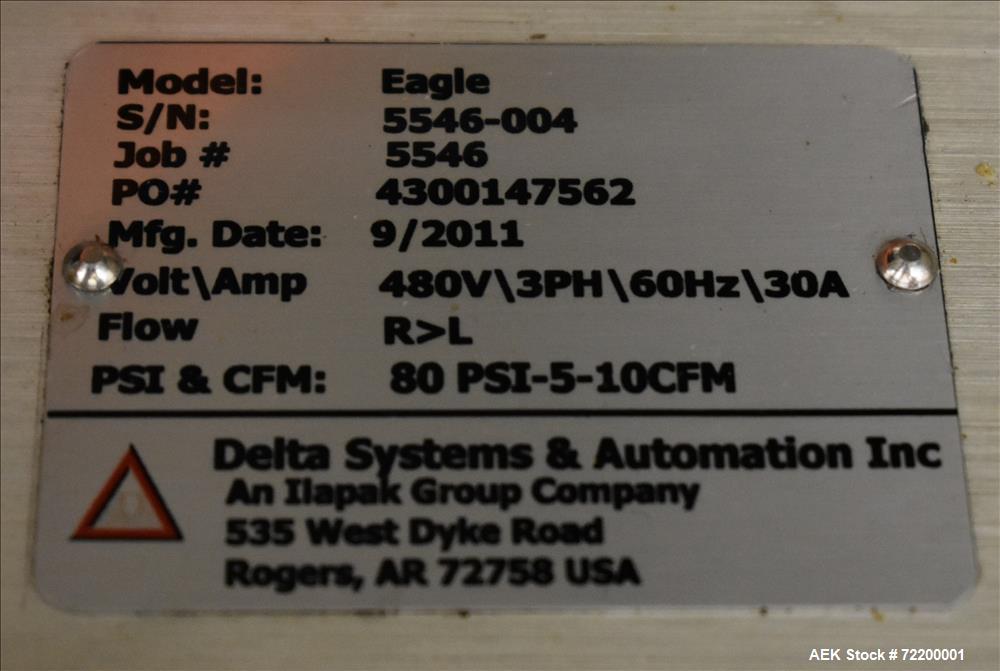 Used- Delta Systems / Ilapak Eagle High Speed Automatic Horizontal Flow Wrapper.