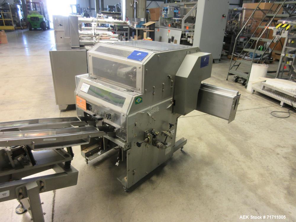 Used Record Model Jaguar On-Edge Horizontal Cracker/Cookie Flow Wrapper