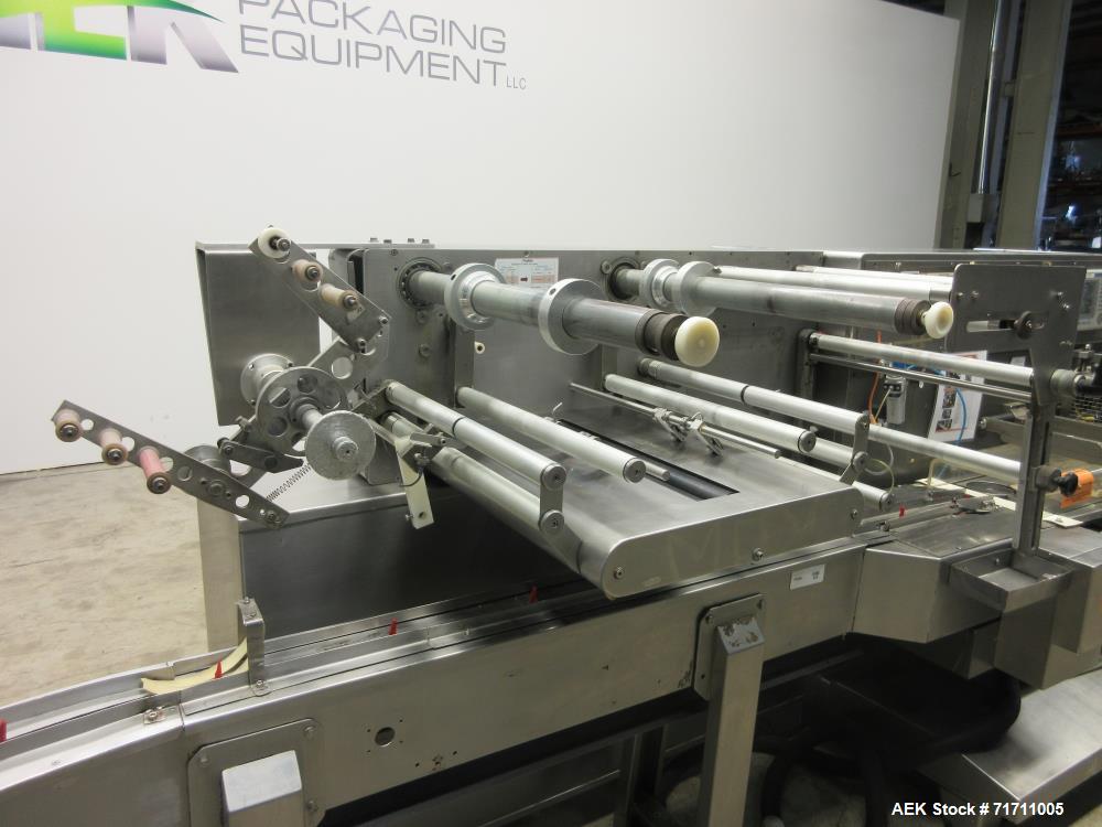 Used Record Model Jaguar On-Edge Horizontal Cracker/Cookie Flow Wrapper