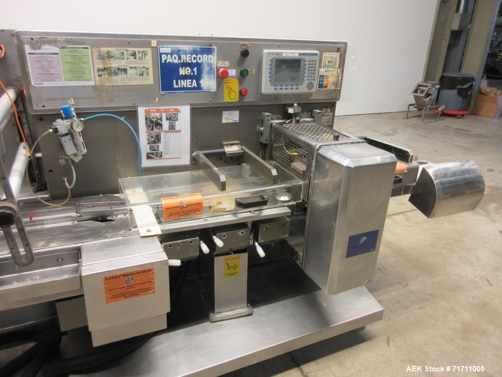 Used Record Model Jaguar On-Edge Horizontal Cracker/Cookie Flow Wrapper