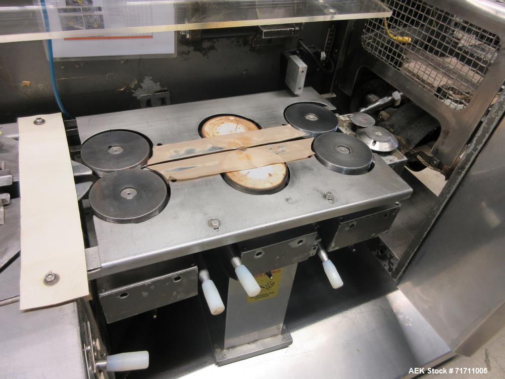 Used Record Model Jaguar On-Edge Horizontal Cracker/Cookie Flow Wrapper