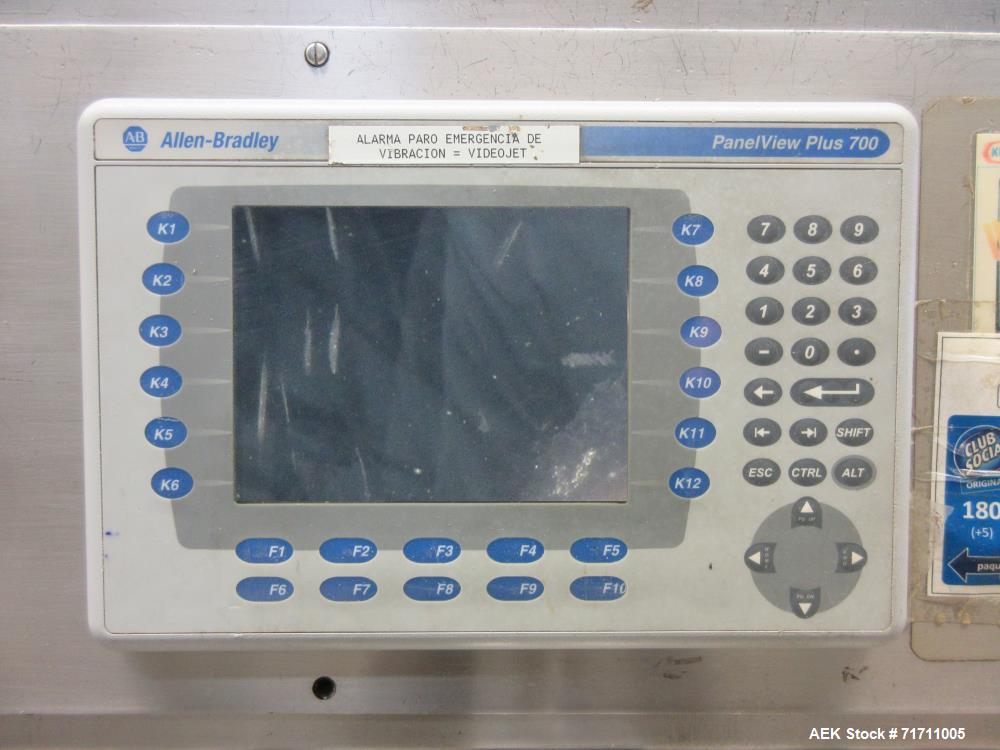 Used Record Model Jaguar On-Edge Horizontal Cracker/Cookie Flow Wrapper