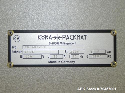 Used Kora Packmat High Speed Card Wrapping and Security Sealing Machine