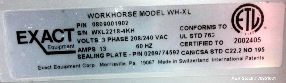 Used Mettler Toledo Exact Workhorse Model WH-XL Automatic Tray Wrapper