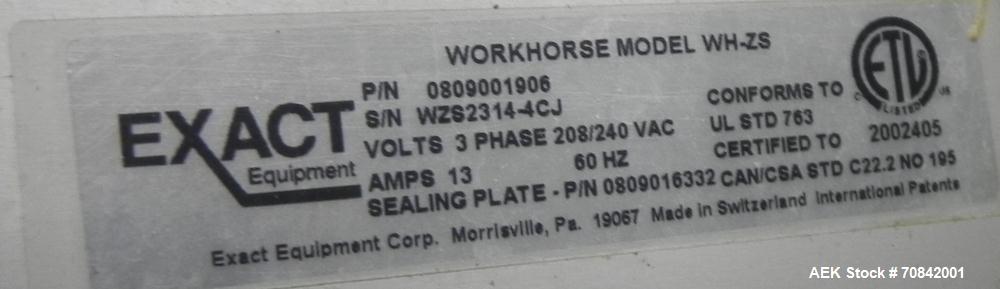 Used Mettler Toledo Exact Workhorse Model WH-ZS Automatic Tray Wrapper