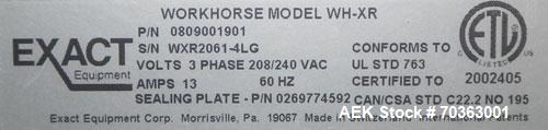 Used Mettler Toledo Exact Workhorse Model WH-XR Automatic Tray Wrapper