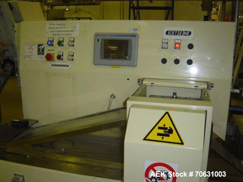 Used-Otem M300DX Flowpack Wrapper. Maximum pack height 3.5" (90 mm). Maximum pack length 15" (380 mm). Knives 9.4" (240 mm) ...