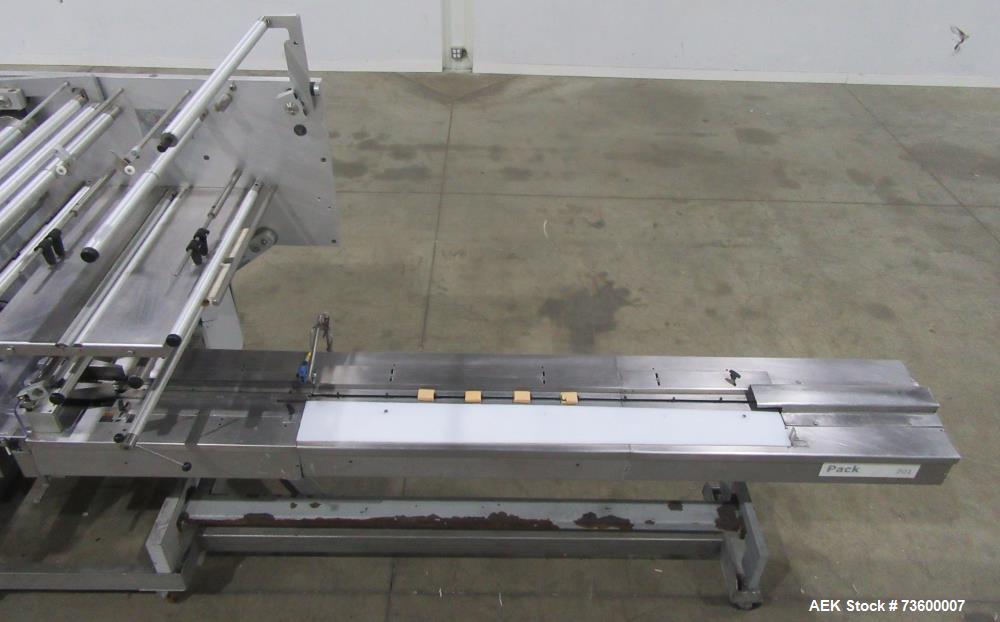 Bosch (Syntegon) Model Pack 201 Horizontal Wrapper with 2 Up Seal Jaws. 250 PPM